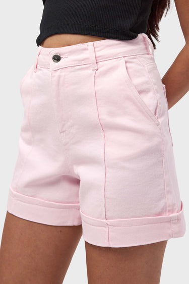 MINI DENIM SHORT - BLUSH