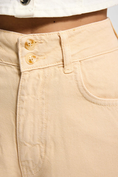 MINI DENIM SHORT - PEACH