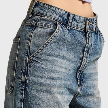 SKATER MID RISE JEANS - COBALT
