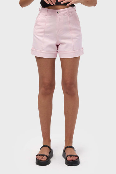 MINI DENIM SHORT - BLUSH