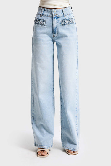 WIDE HIGH RISE JEANS