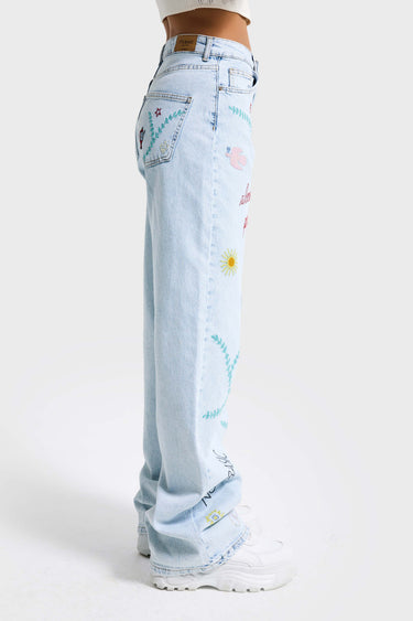 STRAIGHT MID RISE JEANS