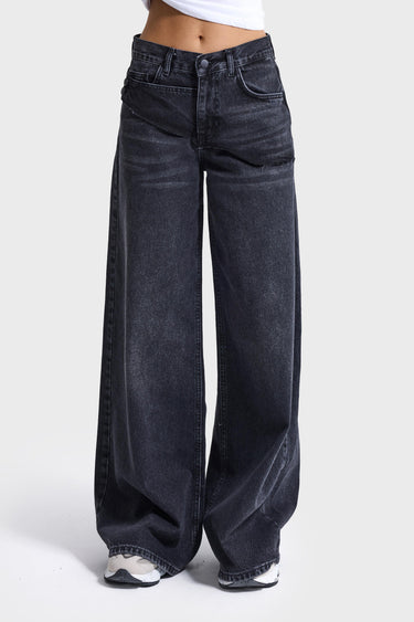 PALAZZO MID RISE JEANS