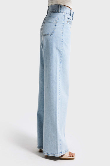 WIDE HIGH RISE JEANS