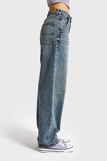 SKATER MID RISE JEANS - COBALT