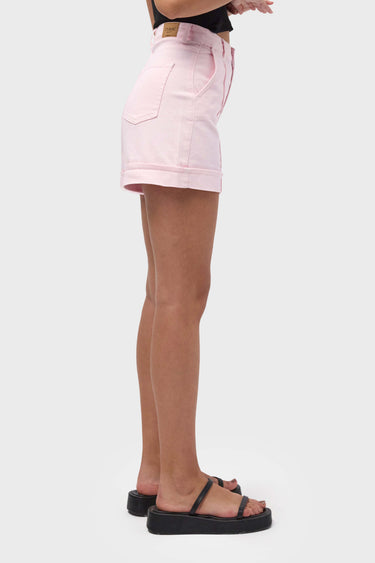 MINI DENIM SHORT - BLUSH