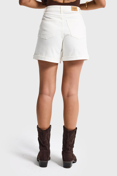 MINI DENIM SHORT - OFF WHITE