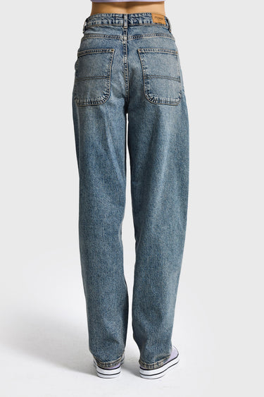 SKATER MID RISE JEANS - COBALT
