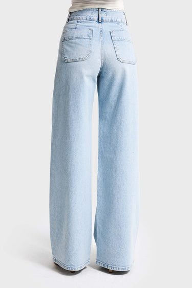 WIDE HIGH RISE JEANS