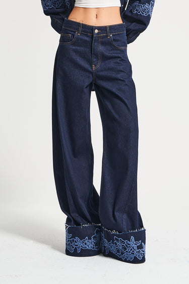 Wide High Rise Jeans