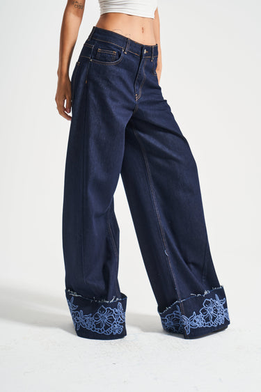 Wide High Rise Jeans