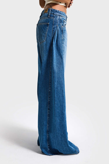 WIDE MID RISE JEANS
