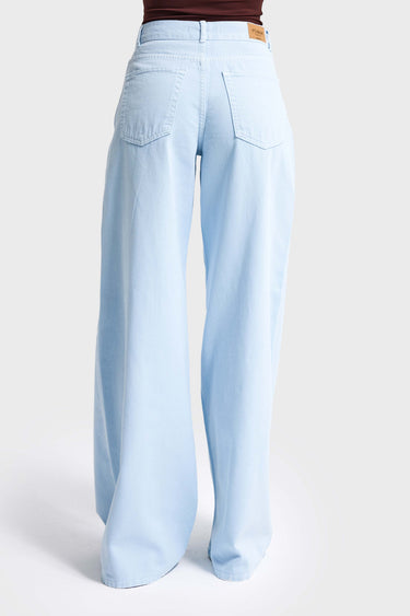ELENA PALAZZO MID RISE JEANS- AQUA