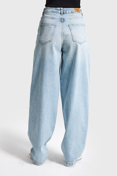 RHINESTONE SKATER MID RISE JEANS