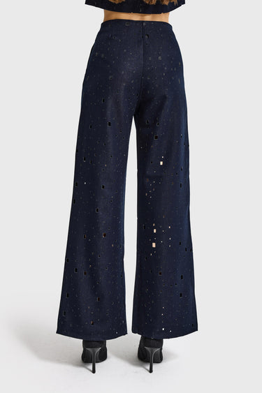 WIDE MID RISE JEANS