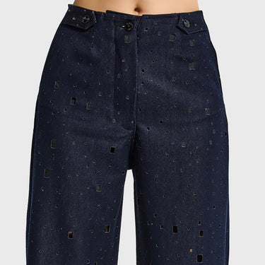 WIDE MID RISE JEANS