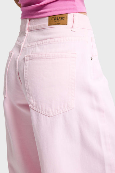 ELENA PALAZZO MID RISE JEANS - BLUSH