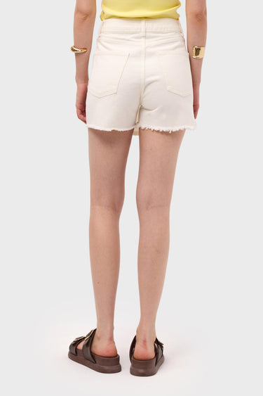 MINI DENIM SKORT - OFF WHITE