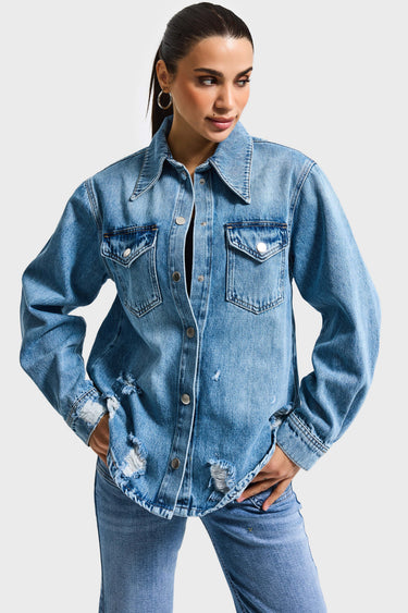 DENIM OVERSHIRT