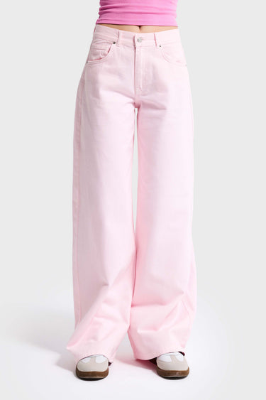 ELENA PALAZZO MID RISE JEANS - BLUSH