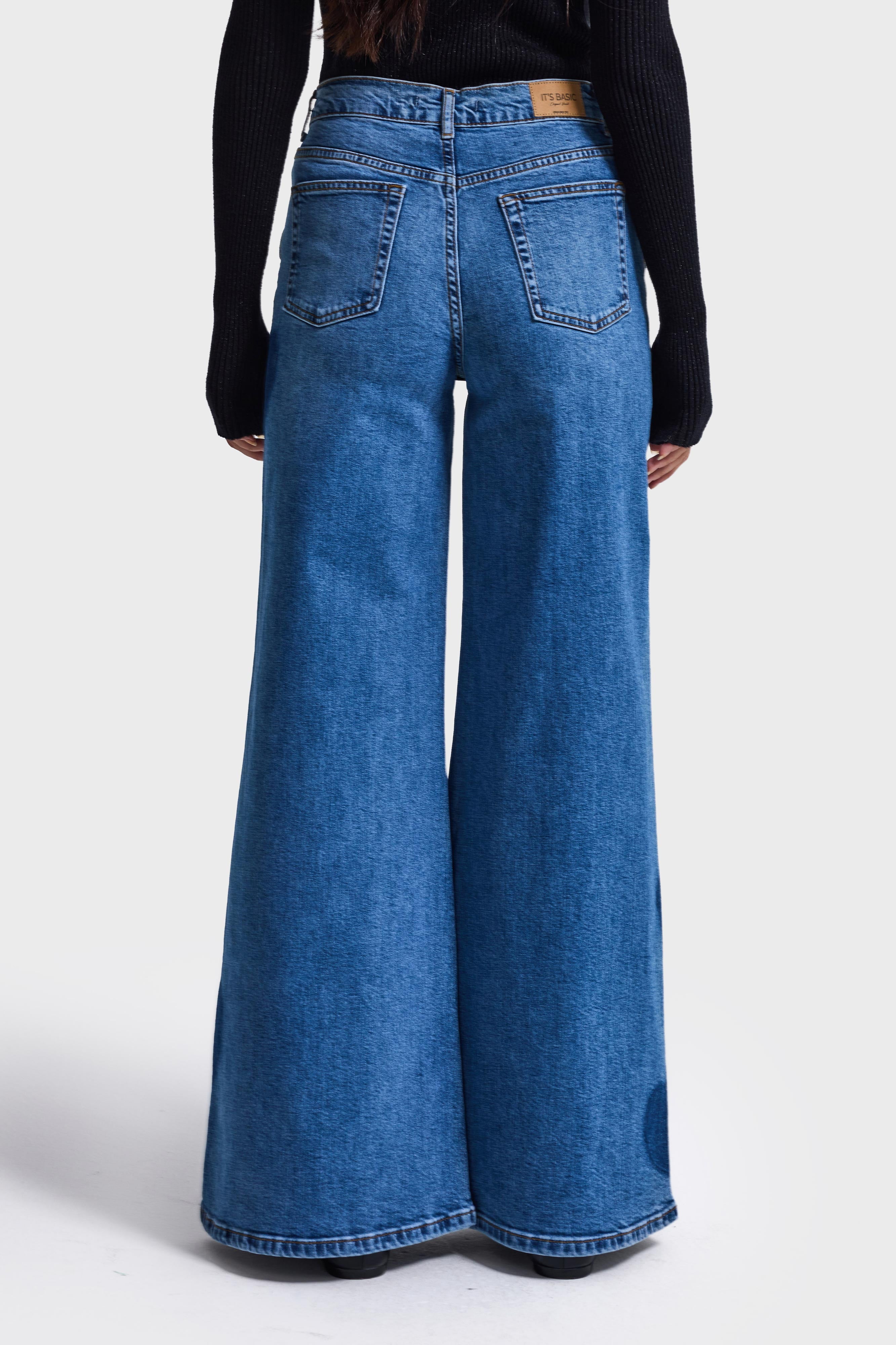 DOODLE FLARE HIGH RISE JEANS – It's Basic