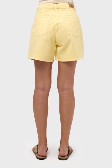 MINI DENIM SHORT - LEMON