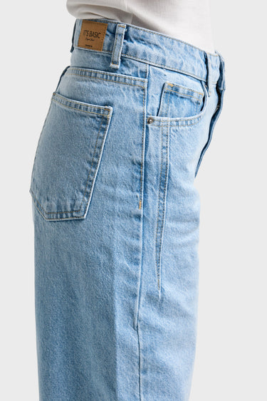 OLEA WIDE HIGH RISE JEANS - ICE