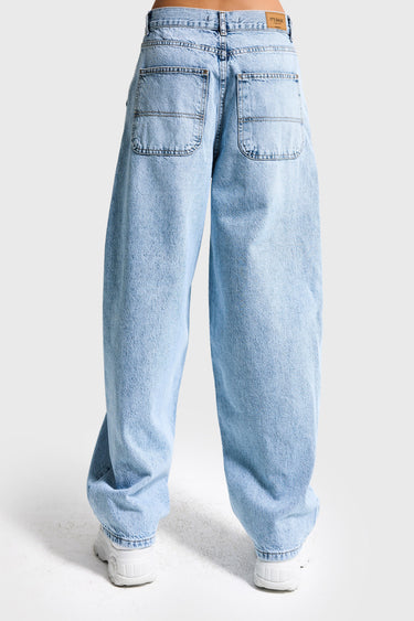 NORA SKATER MID RISE JEANS - SKY