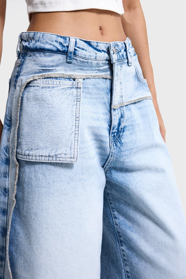 SUPER BAGGY BERMUDA DENIM SHORT