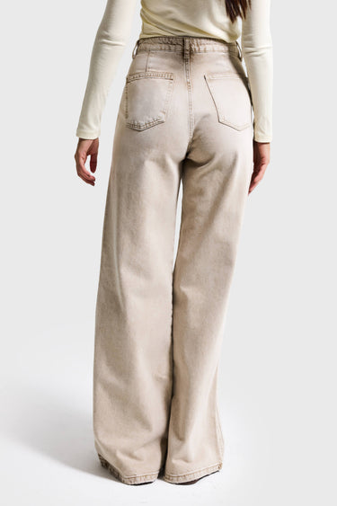LOOSE HIGH RISE JEANS - OAT