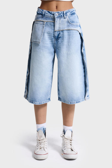 SUPER BAGGY BERMUDA DENIM SHORT