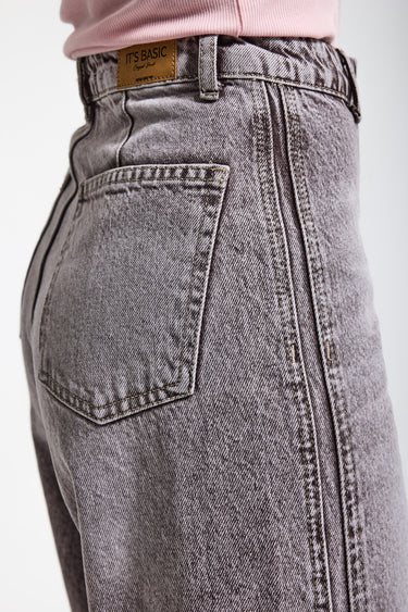 LOOSE HIGH RISE JEANS - COPPER