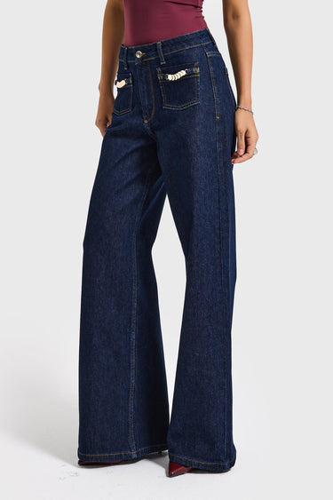 WIDE MID RISE JEANS