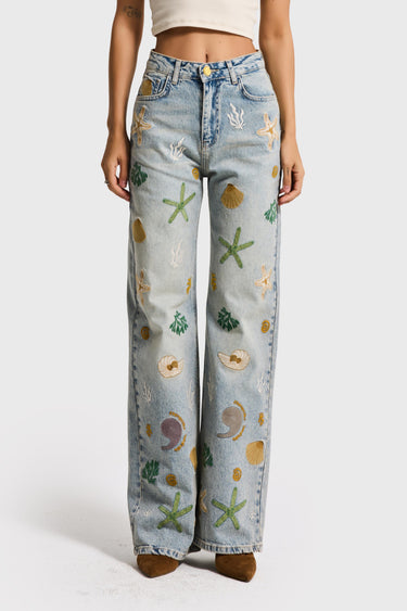 STRAIGHT HIGH RISE JEANS