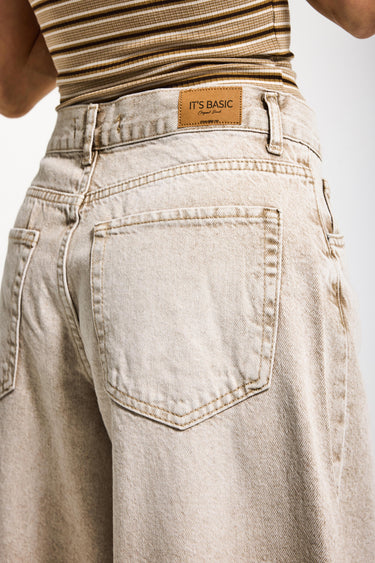 ELENA PALAZZO MID RISE JEANS - OAT