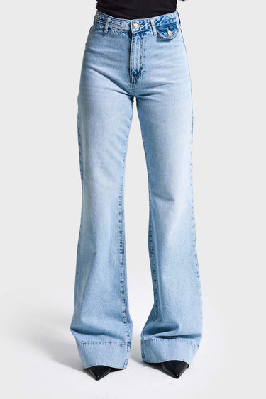 FLARE MID RISE JEANS
