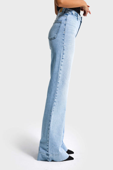 FLARE MID RISE JEANS