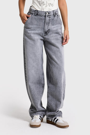 NORA Skater Mid Rise Jeans - Gray