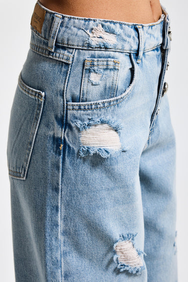 BAGGY MID RISE JEANS