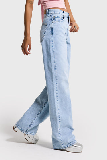 SOFIA Loose High Rise Jeans - Bleached