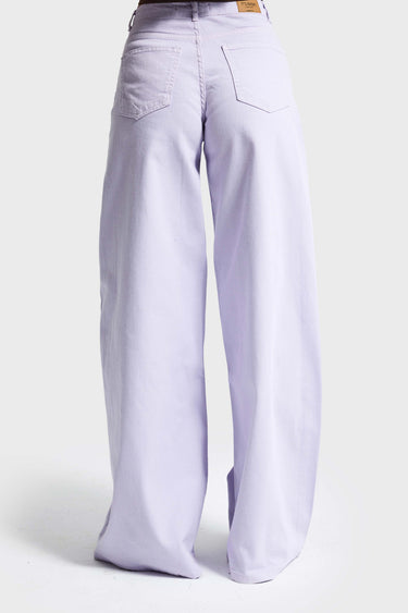 PALAZZO MID RISE JEANS - LILAC