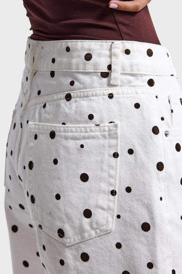 POLKA MINI DENIM SHORT