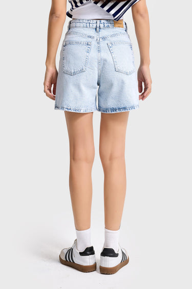 MINI DENIM SHORT - BLEACHED