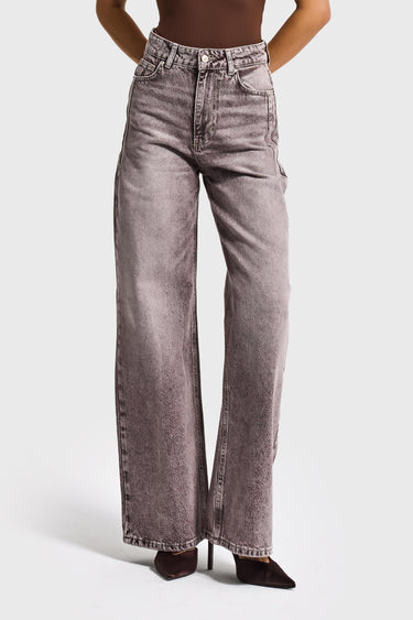 Olea Wide HIGH RISE JEANS - Copper