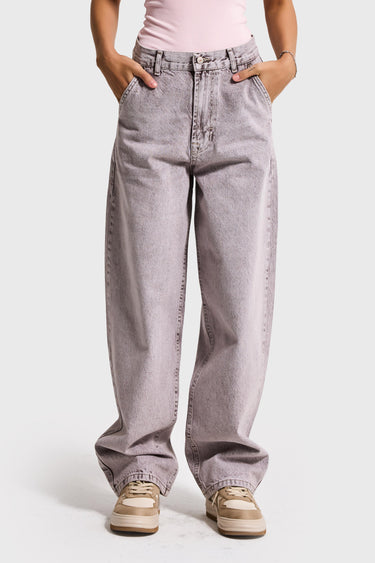 NORA Skater Mid Rise Jeans - Light Gray