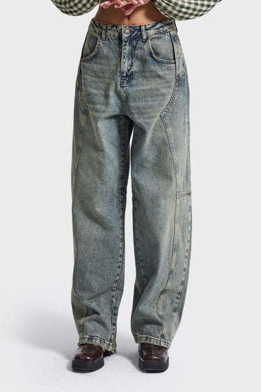 BARREL MID RISE JEANS