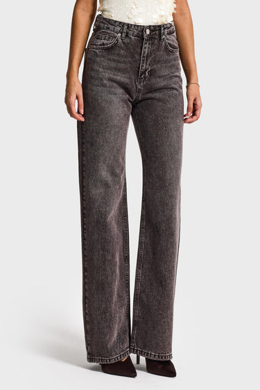 EMMA STRAIGHT MID RISE JEANS - Stone