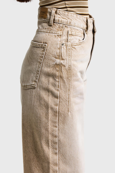 OLEA WIDE HIGH RISE JEANS - OAT