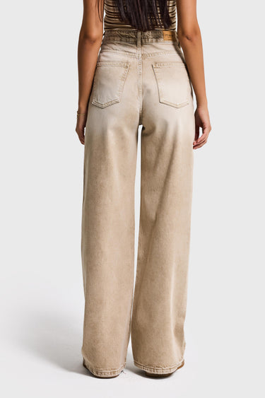 OLEA WIDE HIGH RISE JEANS - OAT