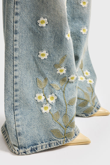 PALAZZO MID RISE JEANS